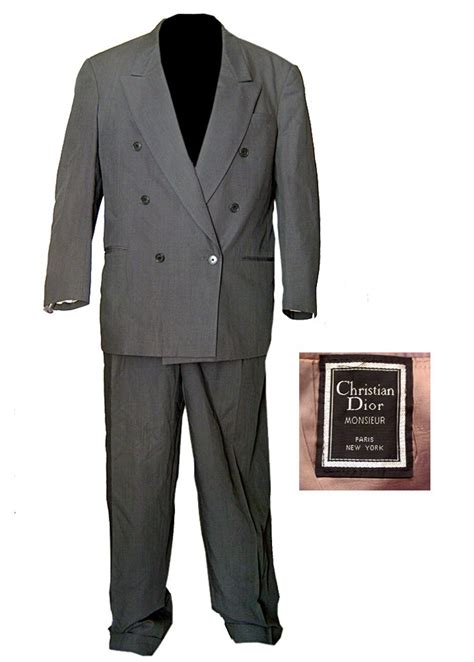 dior double breasted suit|authentic christian Dior suits.